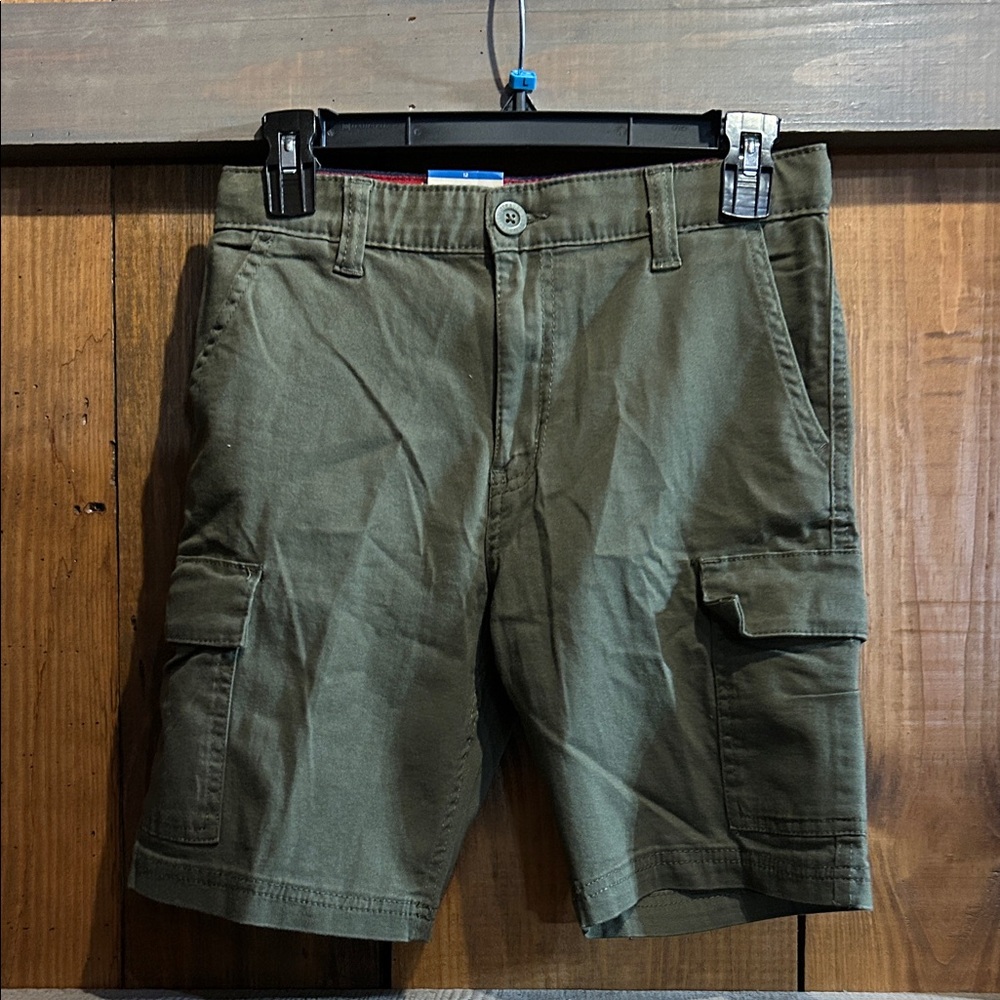 Boy’s Olive Green Cargo Shorts - Unbranded